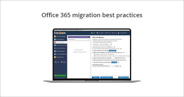 Office 365 migration best practices