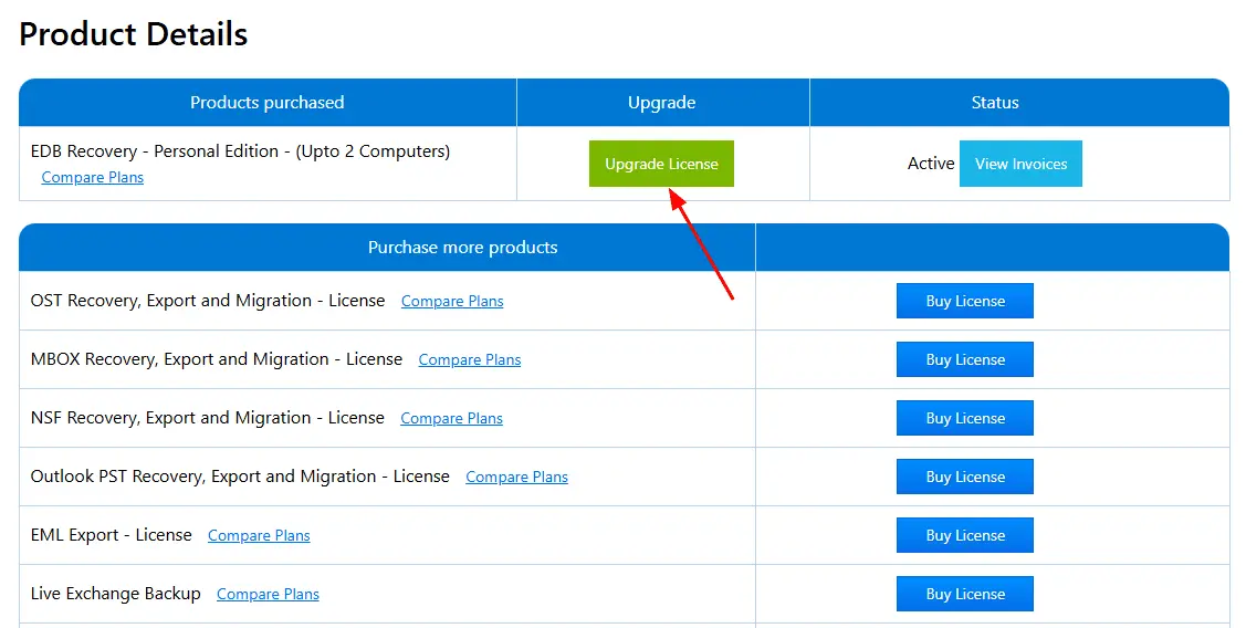 Choose higher plans and procced
