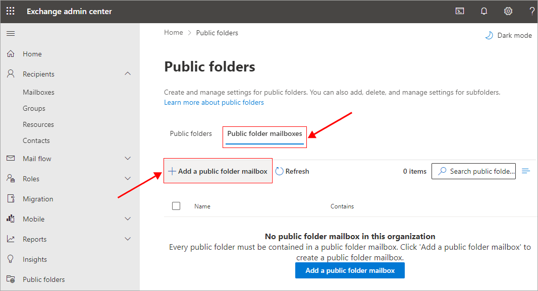 How To Create And Assign A Public Folder In Exchange 2016 