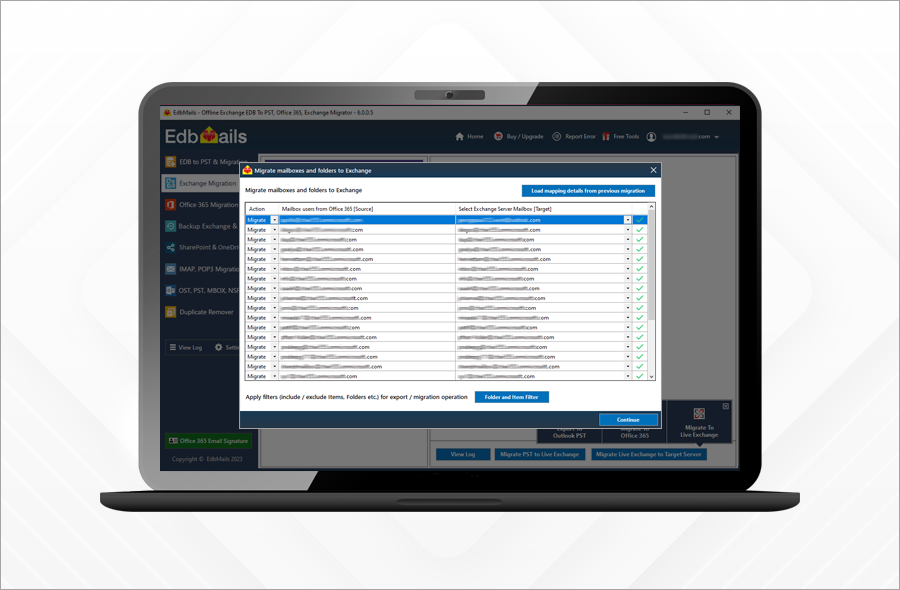 direct exchange server to server migration