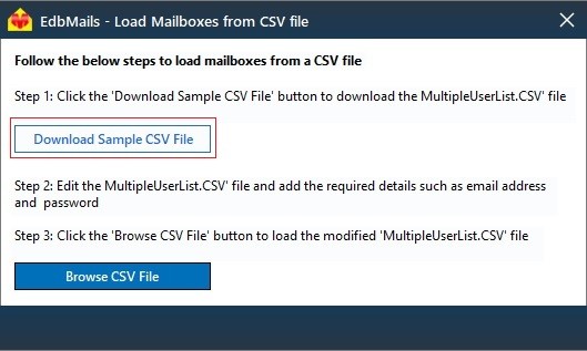 Download Multiple user sample csv