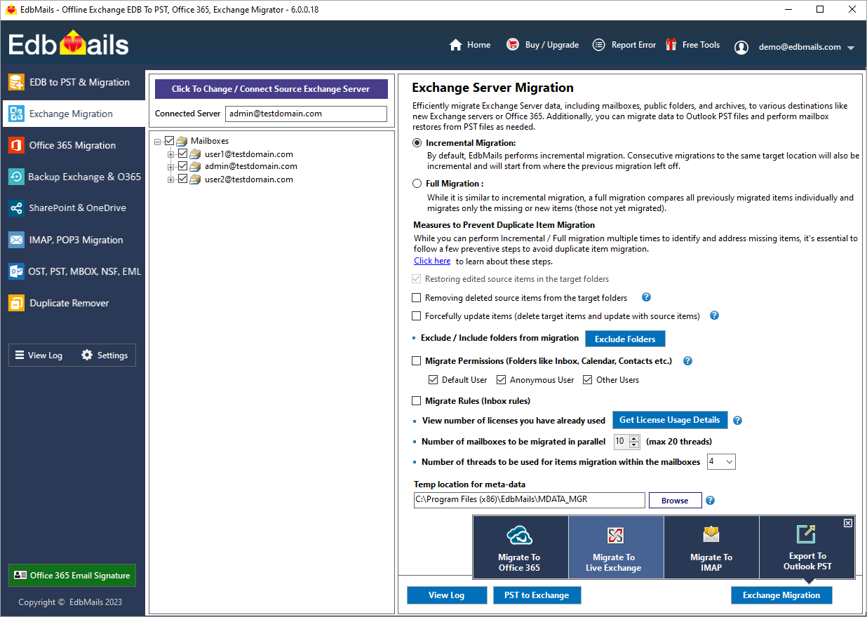 Exchange 2016 to 2019 migration