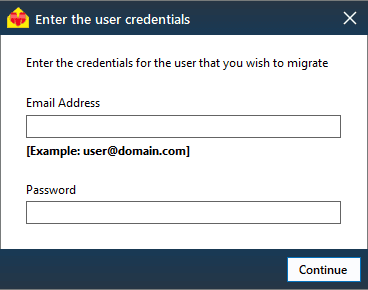 Exchange user login credentials