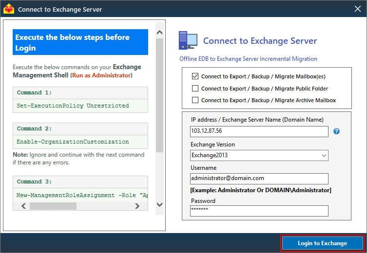 live exchange login