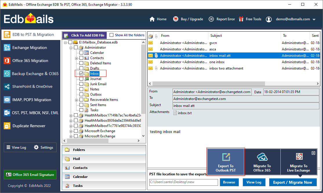 Export Exchange Public folders to Outlook PST