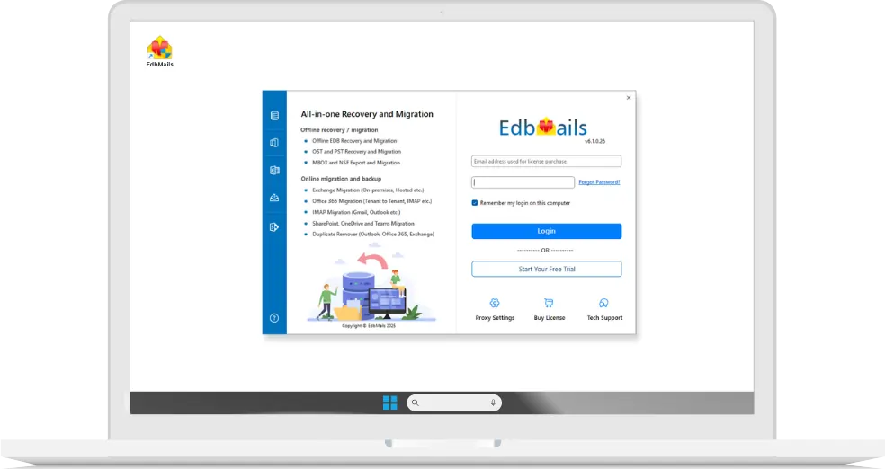 EdbMails All-in-one recovery and migration
