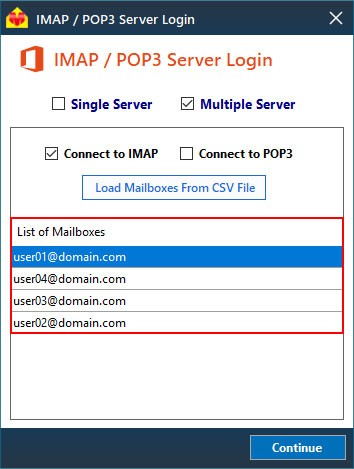 IMAP Multiple Mailboxes