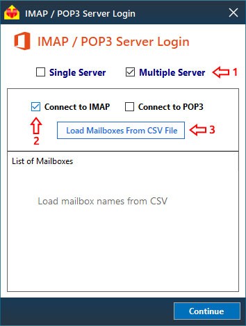 IMAP Multiple Server
