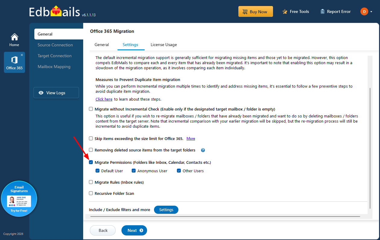 Migrate Permissions