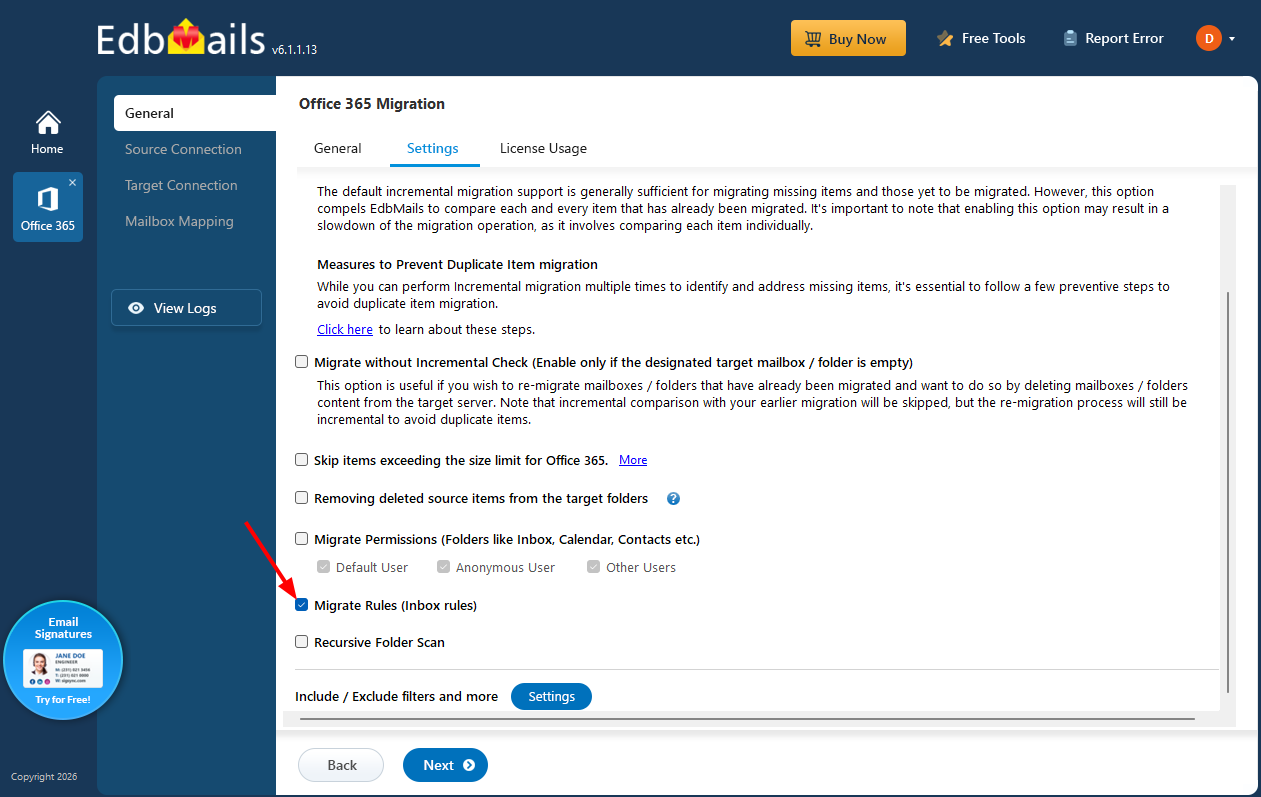 Migrate Rules