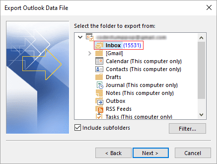 select-the-folder