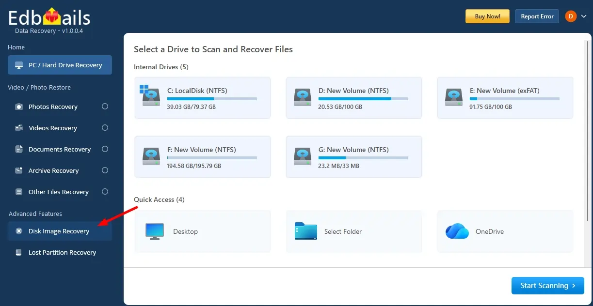 Disk Image Recovery Disk Image Recovery