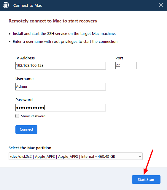Select the Mac Partition Select the Mac Partition