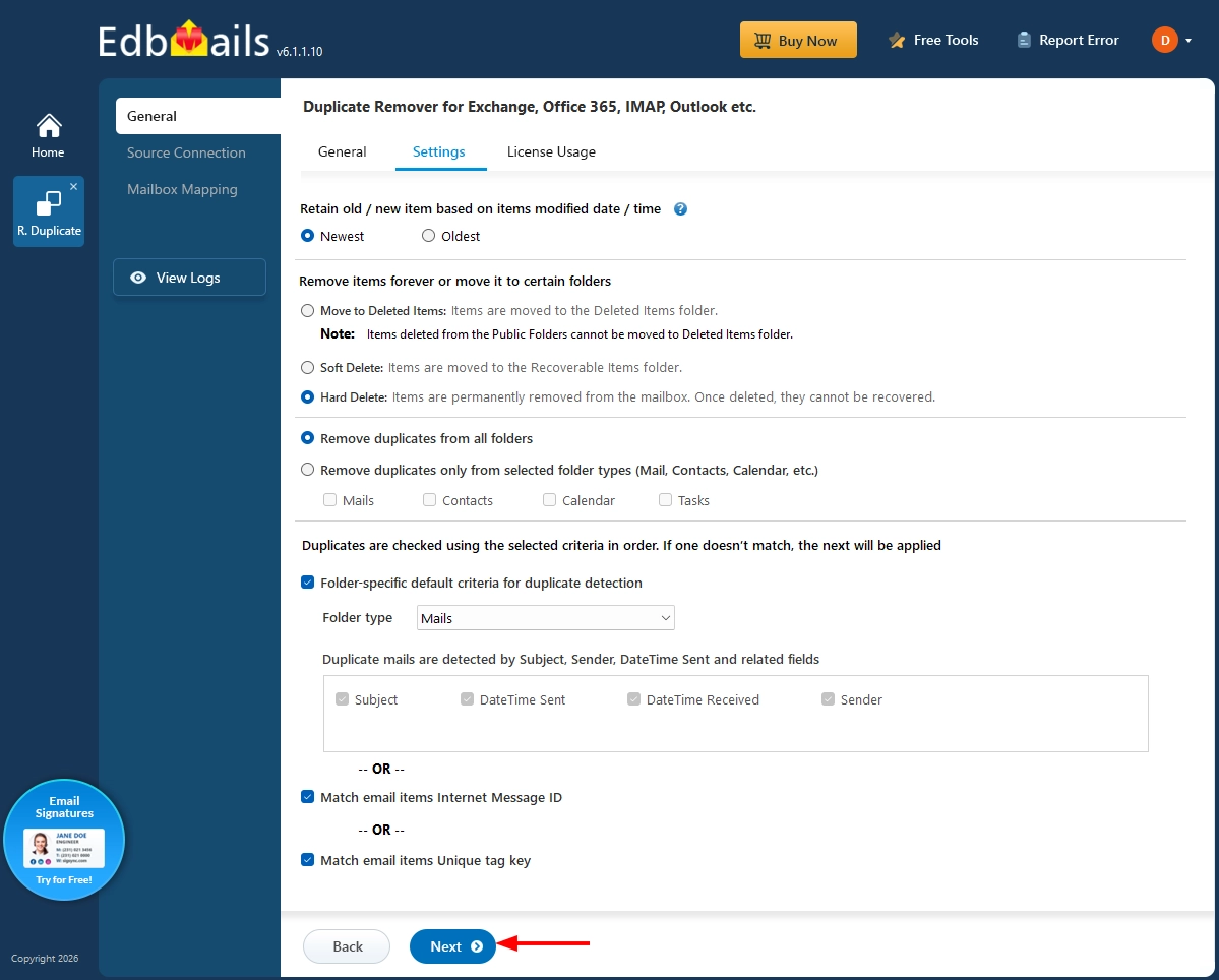 Select the required criteria Select the required criteria