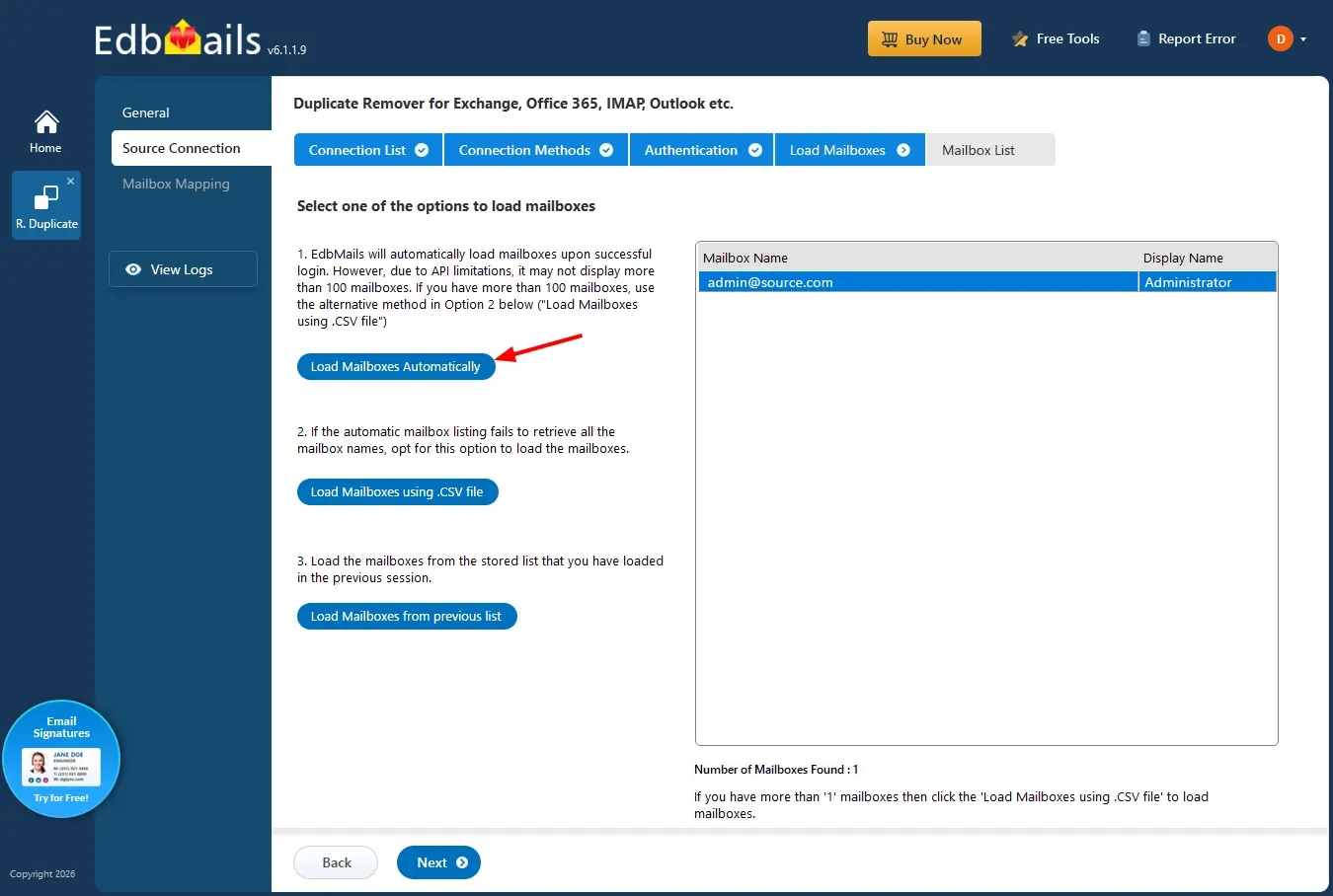 Load Mailboxes Automatically Load Mailboxes Automatically