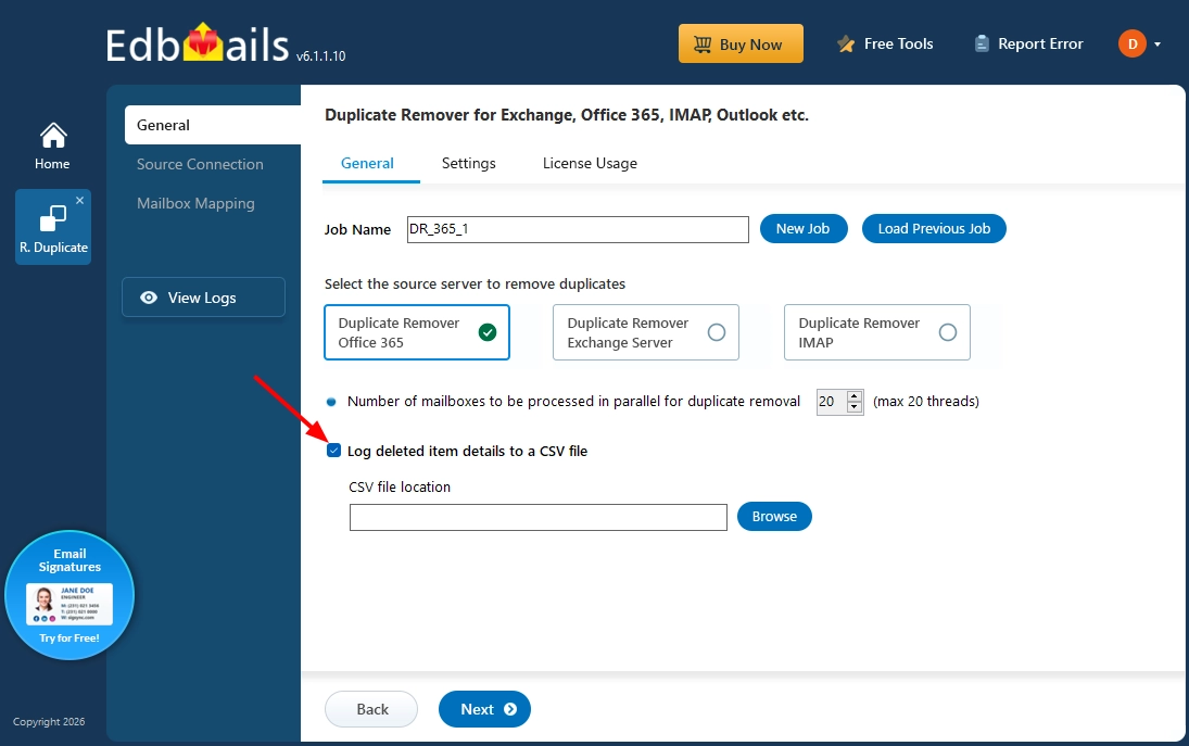Log deleted items details to a CSV file Log deleted items details to a CSV file