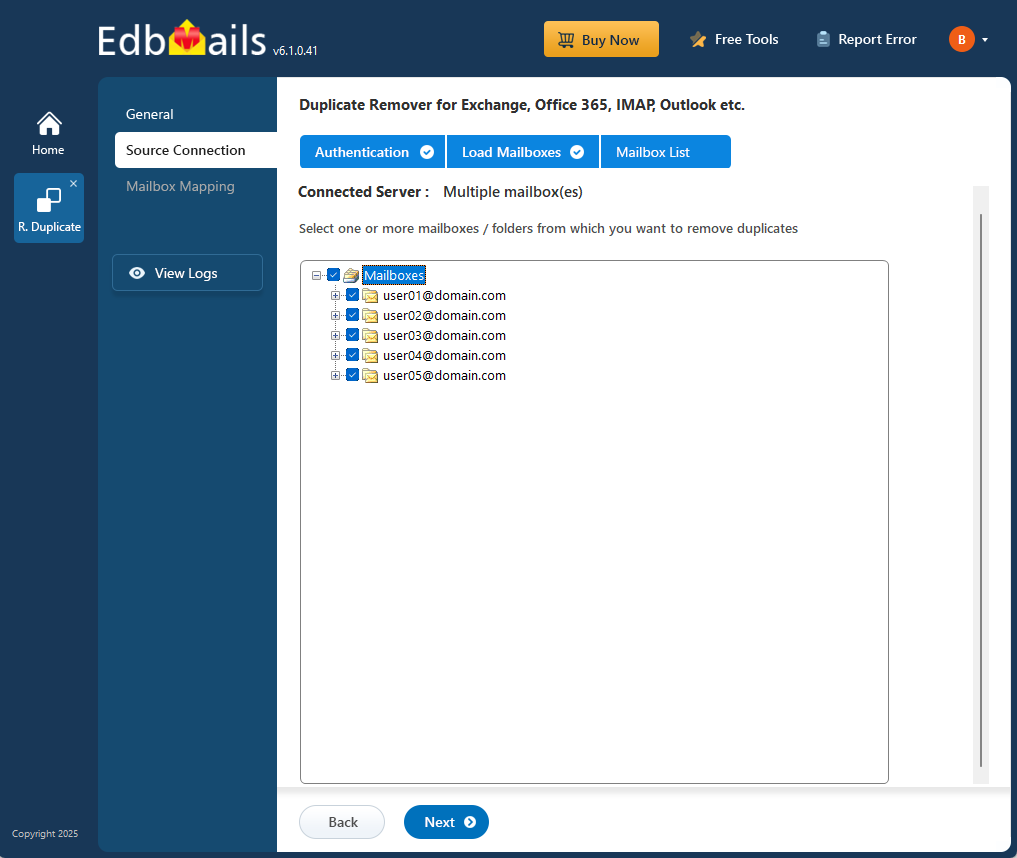 Remove Duplicate Mailbox Selection Remove Duplicate Mailbox Selection