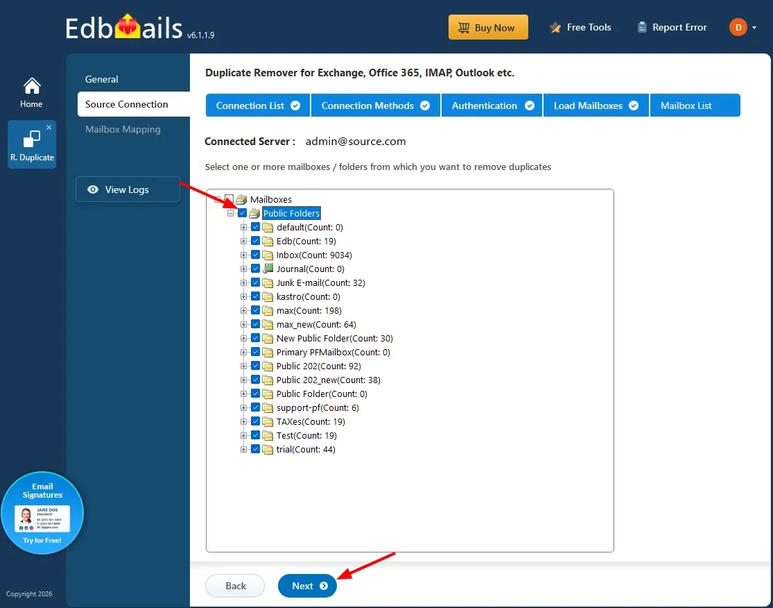 Select Public Folder Select Public Folder
