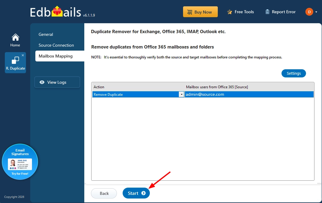 Start Remove Duplicates Start Remove Duplicates