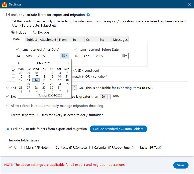 Extract mailbox and export EDB to Outlook PST
