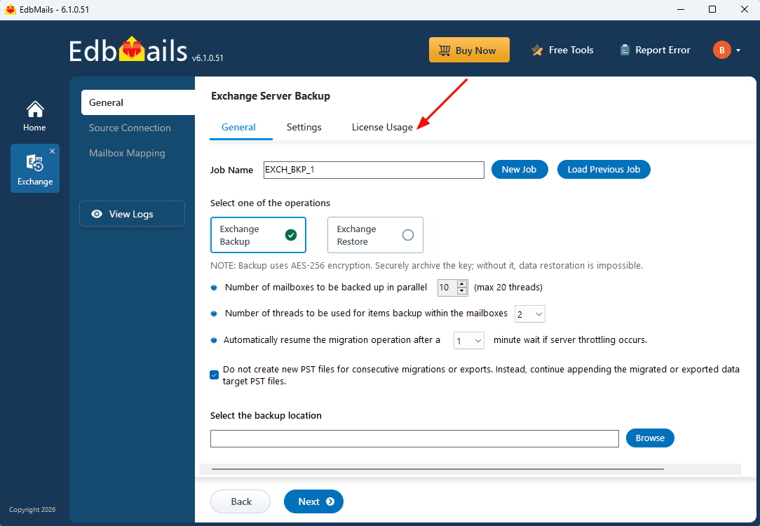 Exchange backup view mailboxes