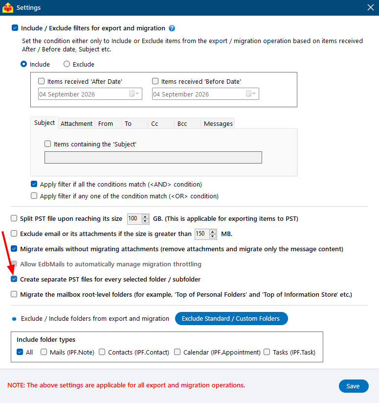 Create separate PST files Create separate PST files
