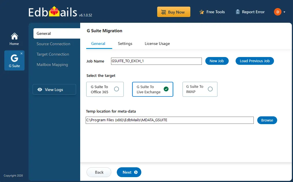 G Suite to Exchange Migration
