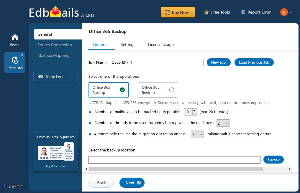 Office 365 Backup guide