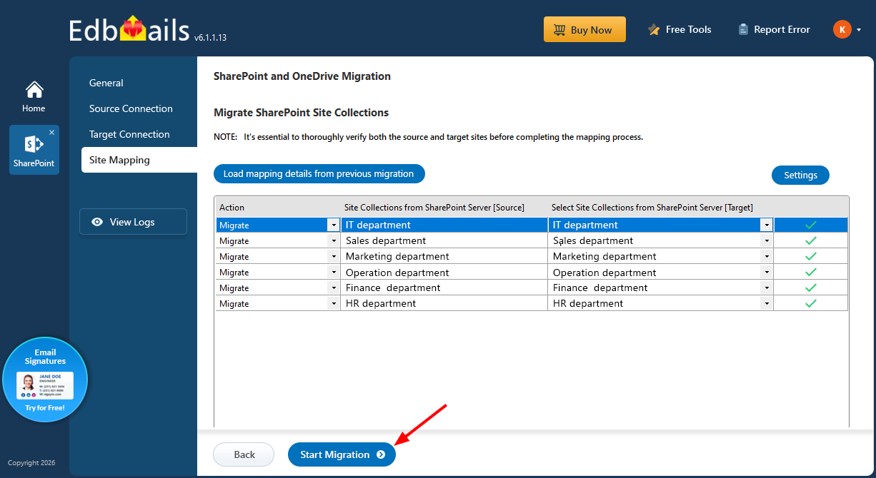 Start the Teams Channel Migration