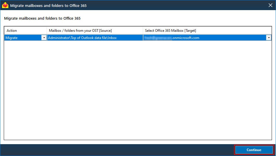 Mapping OST to Office 365