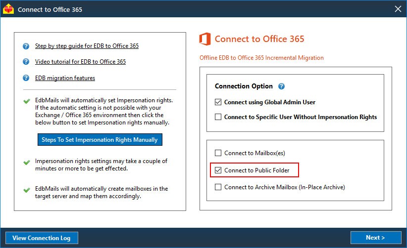Public folder migration to Office 365