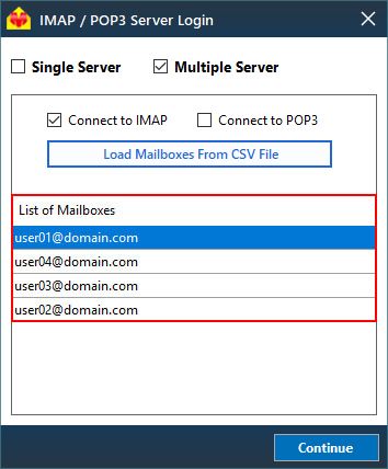 IMAP Multiple Mailboxes