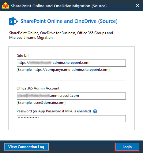 Connect to Office 365 Admin account (Source)