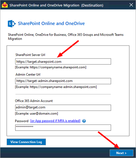 onedrive-destination-login