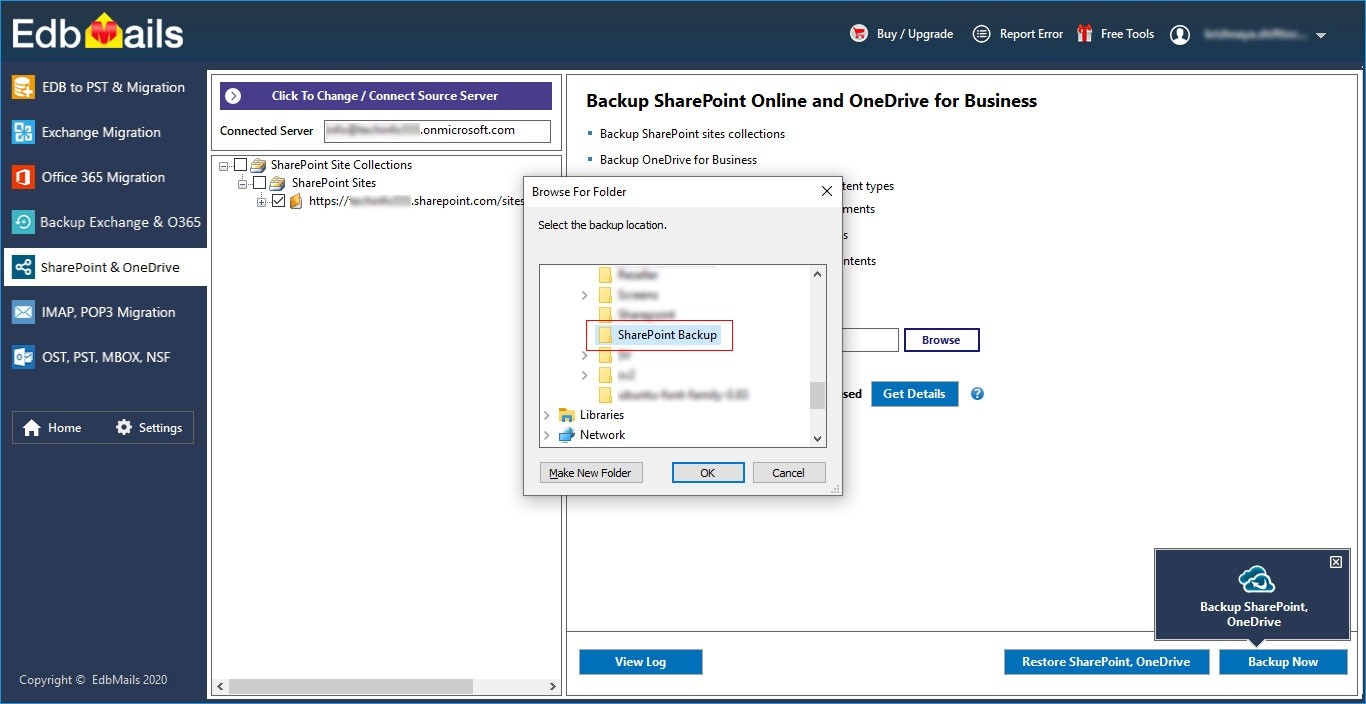 sharepoint-destination-location